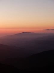 Obraz premium ciel de montagne et soleil levant