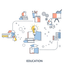 Education design concept.