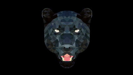 Geometric Animal - Panther Wallpaper © nicolabattistoni