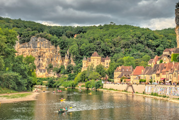 Fototapeta na wymiar La Roque-Gageac, Dordogne, France