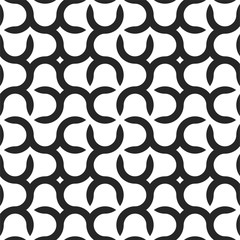 Creative seamless stylish pattern. Vector endless grid background. Simple white and black texture