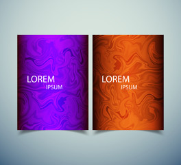 Modern design brochures and banners. Marble patterns in vibrant colors.Used design calendars,sites, packaging,cover,presentations, flyer,business cards,invitations.Vector illustration