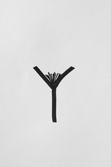 Self Made drawing of a woman's body. The photograph shows the female genital area.