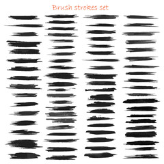 Naklejka premium grungy vector textures set