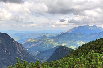 Landscape Picture form High Tatras mountains in Polish highest mountain range