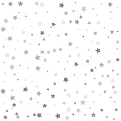 Silver stars. Sparkle tinsel elements celebration graphic design.