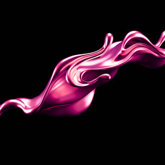 Obraz premium Luxury elegant splash liquid gold. 3d illustration, 3d rendering.