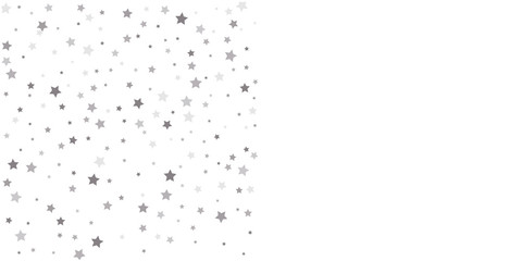 Silver stars. Festival decor.