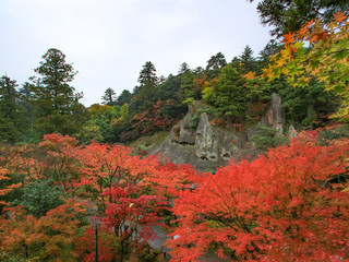 那谷寺と紅葉　Natadera and Autumn leaves　石川県小松市　Isikawa