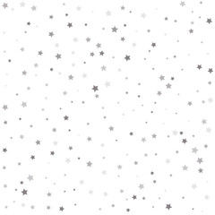 Silver stars. Vector illustration.