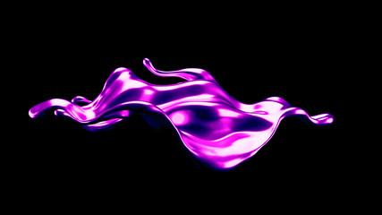 Luxury elegant splash liquid gold. 3d illustration, 3d rendering.