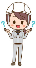 Illustration chosen by a woman wearing work clothes