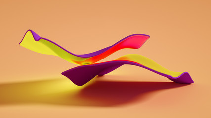 Minimalism geometry background. 3d illustration, 3d rendering.