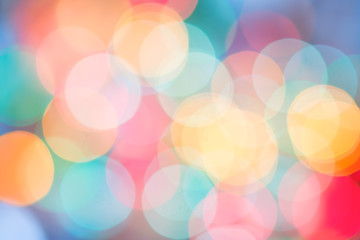 Abstract multi-colored background, bokeh bright lights