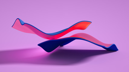 Minimalism geometry background. 3d illustration, 3d rendering.