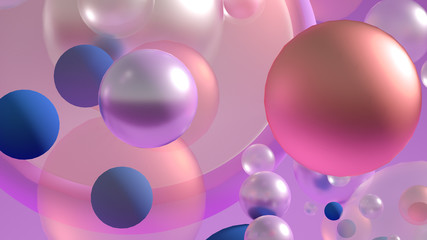 Minimalism geometry background. 3d illustration, 3d rendering.