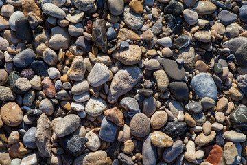 Big stones on the beach.