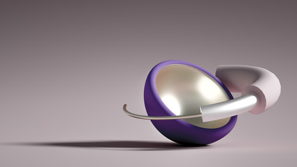 Minimalism geometry background. 3d illustration, 3d rendering.