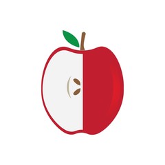 Red apple logo vector