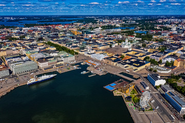 Helsinki aus der Vogelperspektive