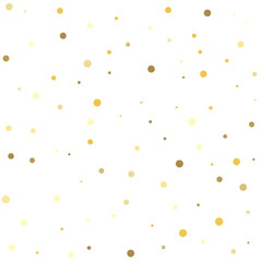 Gold dots on a white background. Gold dots.