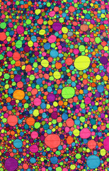 Abstract hand-drawn background with circles