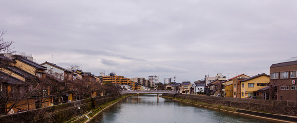 Fototapeta premium City scenery of Kanazawa Japan