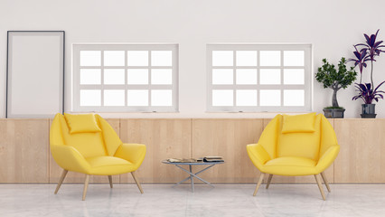 large luxury modern bright interiors room illustration 3D rendering