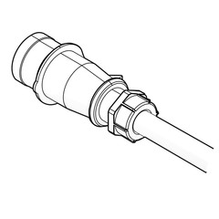 Starkstromstecker schwarz-wei&szlig;]