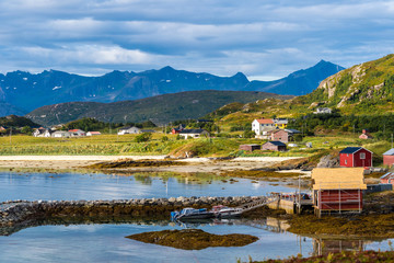 Sommaroy, a populated island located about 36 kilometres west of the city of Tromso in the western part of Troms county, Norway.