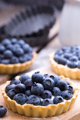 Tartlets with blueberry