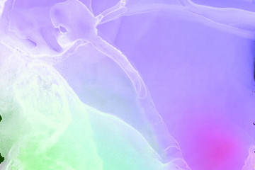 Fototapeta premium Colorful hand painted alcohol ink background. Abstract delicate texture. Contemporary wallpaper.