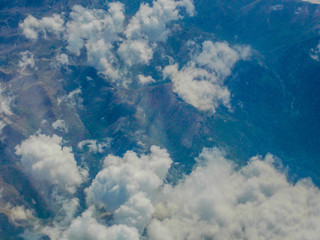 blue sky with white clouds