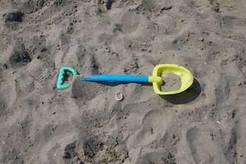 Milano Marittima, Italy -  August 06, 2019 : Children beach toys