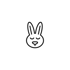 rabbit bunny icon vector illustration
