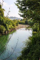 reflection of trees in water – dim river alanya