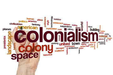 Colonialism word cloud