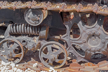 Caterpillar track of a tractor vehicle