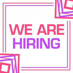 We Are Hiring Pink Purple Random Borders Square 
