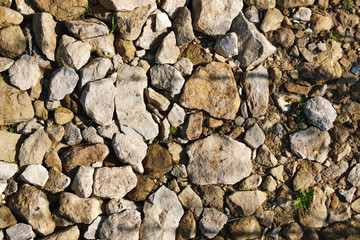 white and beige stones. a lot of stones. texture. background