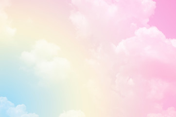 Subtle background Pastel of the sky  