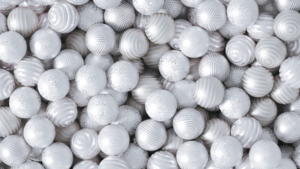 Beautiful festive background with balloons. 3d illustration, 3d rendering.