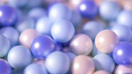 Beautiful festive background with balloons. 3d illustration, 3d rendering.