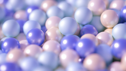 Beautiful festive background with balloons. 3d illustration, 3d rendering.