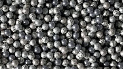 Beautiful festive background with balloons. 3d illustration, 3d rendering.