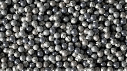 Beautiful festive background with balloons. 3d illustration, 3d rendering.