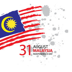 Malaysia Independence day. 31 August.
