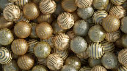 Beautiful festive background with balloons. 3d illustration, 3d rendering.