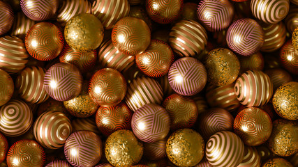 Beautiful festive background with balloons. 3d illustration, 3d rendering.