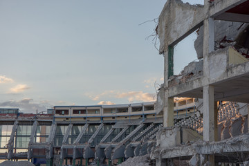 demolición de Estadio de fútbol Atlético Madrid